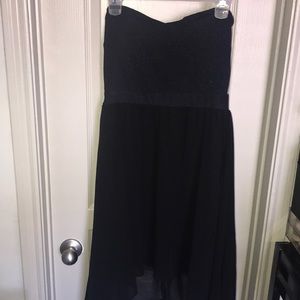 High low Strapless Dress